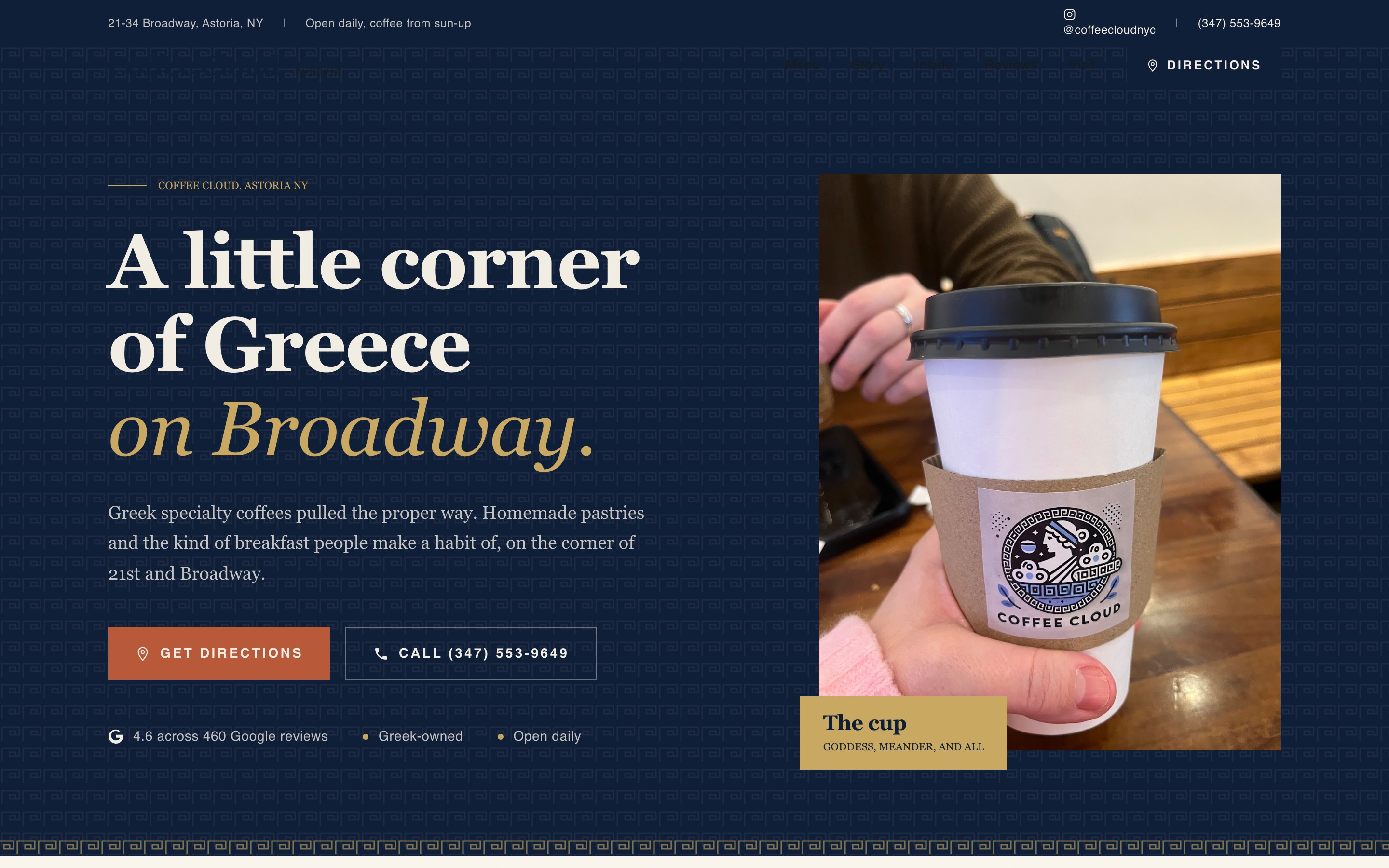 Coffee Cloud website by Bragi Studio